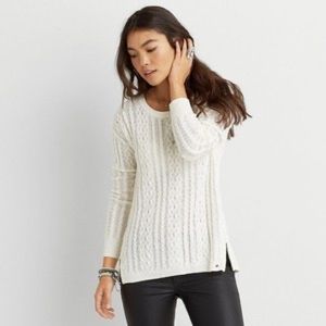 American Eagle white sweater